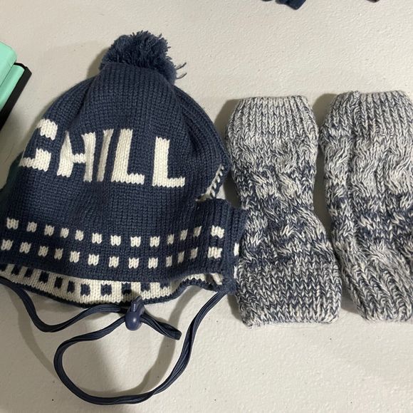 Dog Winter Hat Leg Warmers Chill XL Pet Blue White Target Cute Warm Cozy Winter - Picture 1 of 8